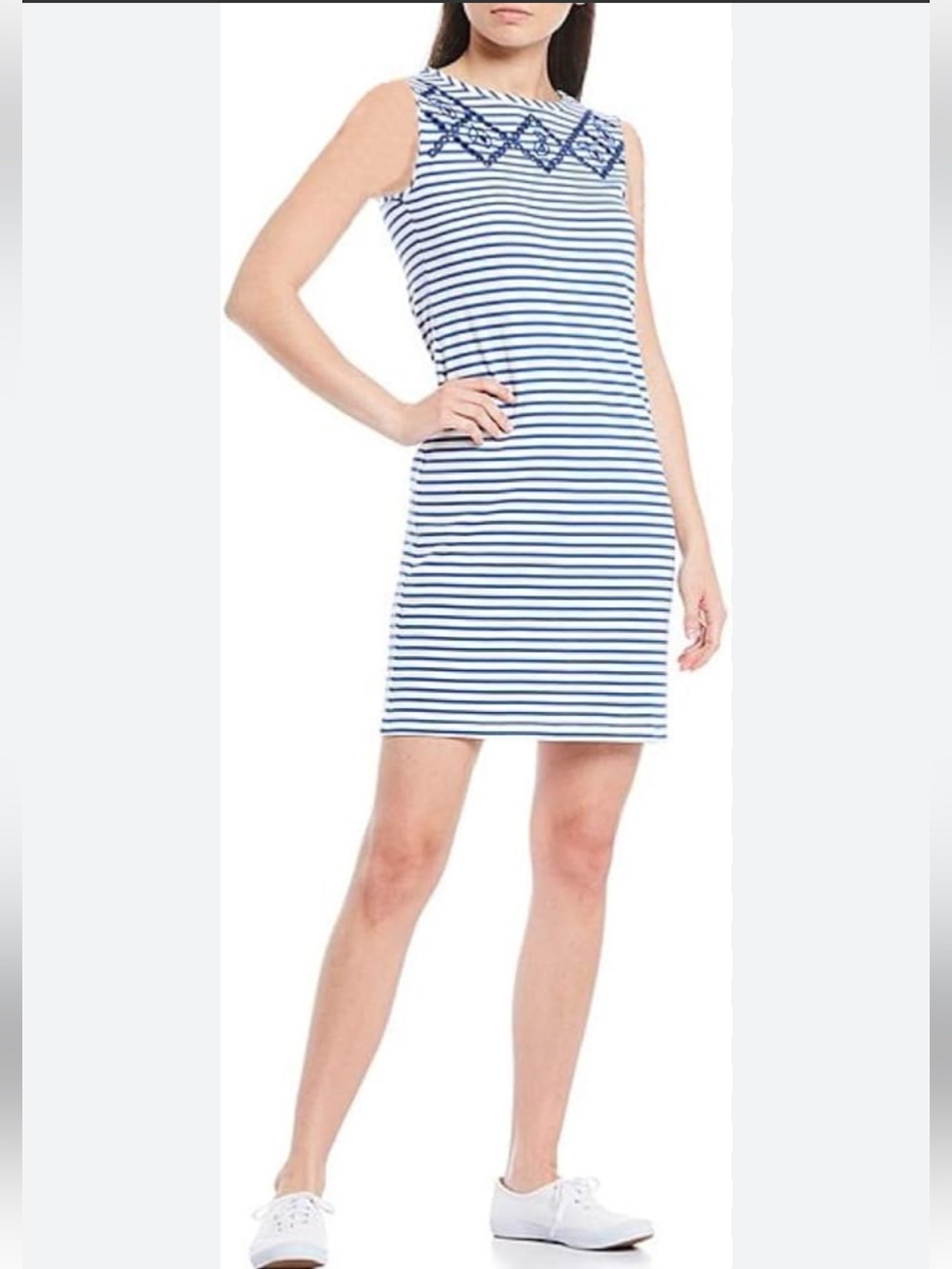 Joules Riva Print sleeveless jersey dress